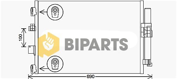 Ford Klima Radyatörü (+Ac )Focus C.Max Sohc 1.5 1.6 14> DV61 19710 AC