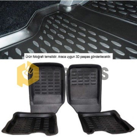 Ford Transıt V184- V347 41275 Benzın-Dızel Paspas 3D Havuzlu Kokusuz <b><font color=#ff5b01>YC1J C13010 **-T194946</font></b>