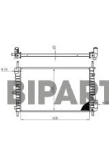 Ford Radyatör ( Brazing ) Mondeo 2.0 Tdcı 01>02 MEXS7H 8005 ED