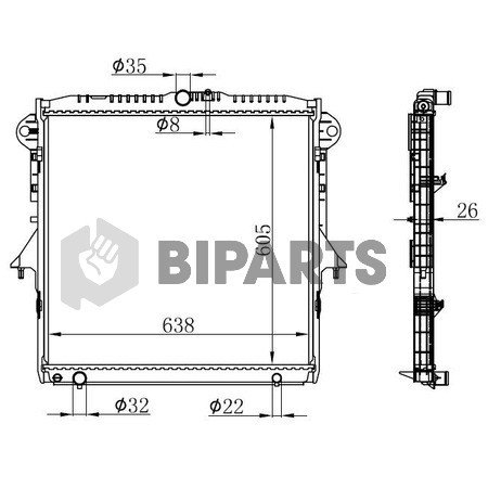 Ford Radyatör Brazing Ranger 2.2 Tdcı 12> AB39 8005 DD