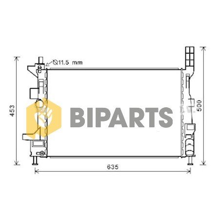 Ford Radyatör (Brazing) Focus 1.6Tdci 12> BV61 8005 BD