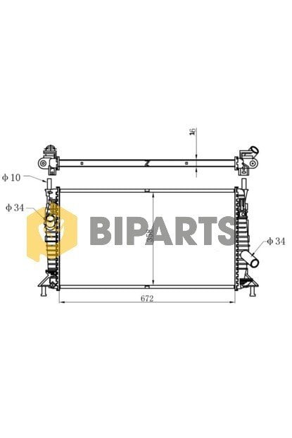 Ford Radyatör Brazing 16Mm C.Max Focus 1.6 Tdci Bnz 04> 3M5H 8005 TL