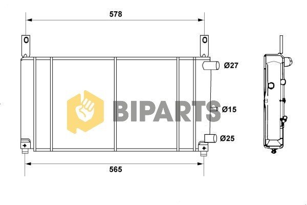 Ford Radyatör Fiesta 1.1/1.3 89> 89FB 8005 AE