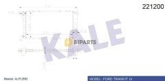 Ford Radyatör (Aliminyum) Brazing Transit T.15 93>99 92VT 8005 AA