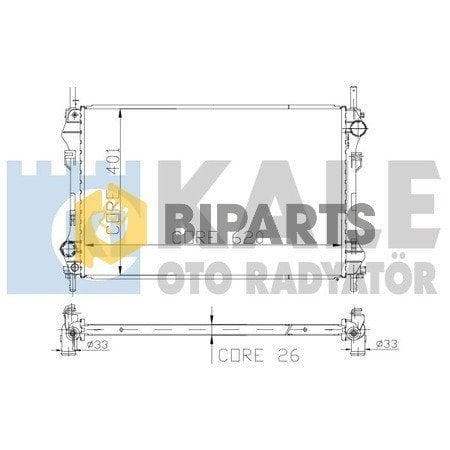 Ford Radyatör Braszing (-Ac) Transit V.184 2.4D 01> YC15 8005 HA