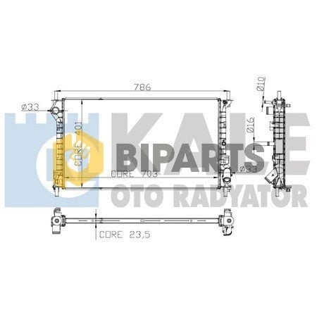 Ford Radyatör ( Brazing ) (+Ac) Connect Bm 02> 8T16 8005 BB