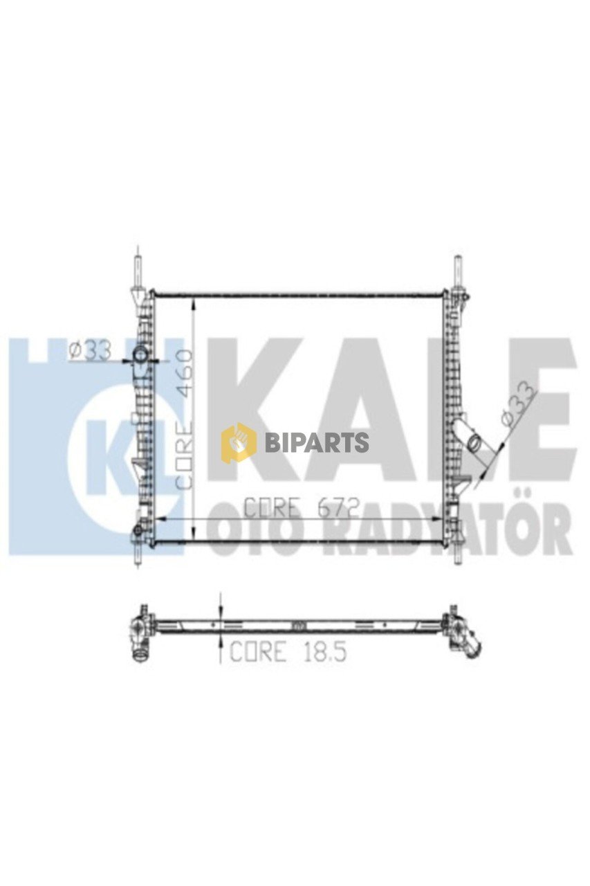 Ford Radyatör Brazing (-Ac) Transit V.347 2.2 2.4 09>14 7C11 8005 AB