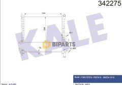 Ford Radyatör (+Ac) Fiesta 1.3 Cvh 96> 96FB 8005 CC