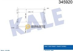 Ford Radyatör (Brazing)(26Mm) Transit V.184 125Ps 01 ME1C1H 8005 JE