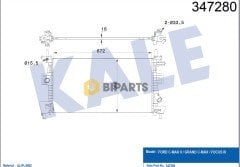 Ford Radyatör (Brazing)  Focus 1.6 Benzinli 11> BV61 8005 AD