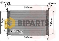Ford Radyatör Brazing Fiesta 1.4 Tdcı 02> 4S6H 8005 CA